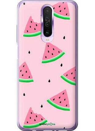 Чехол на xiaomi redmi k30 розовый арбуз "4314u-1836-2448"
