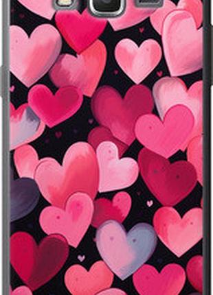 Чехол на samsung galaxy grand prime g530h сердечки 4 "5662t-74-2448"