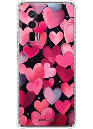 Чехол на xiaomi poco f5 pro 5g сердечки 4 "5662sp-3193-2448"