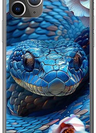 Чехол на iphone 11 pro max blue snake "6079sp-1723-2448"