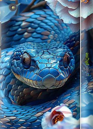 Чехол на huawei y6 blue snake "6079m-333-2448"