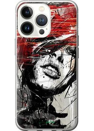 Чохол на iphone 13 pro обличчя дівчини "1162u-2372-2448"