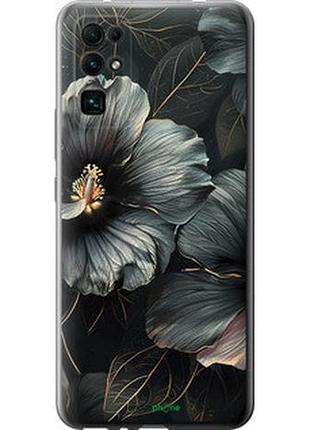 Чохол на huawei honor 30 чорні квіти "6031u-1921-2448"