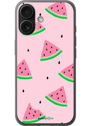 Чехол на iphone 16 розовый арбуз "4314u-3709-2448"