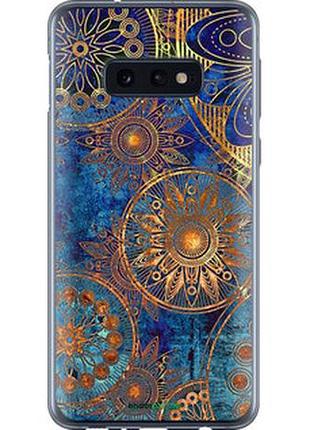 Чехол на samsung galaxy s10e золотой узор "678u-1646-2448"