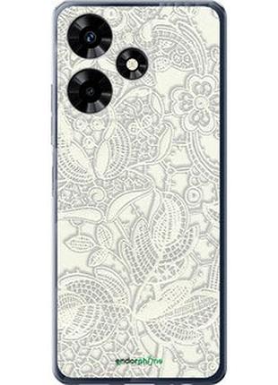 Чехол на infinix hot 30 белое кружево "4383u-3046-2448"