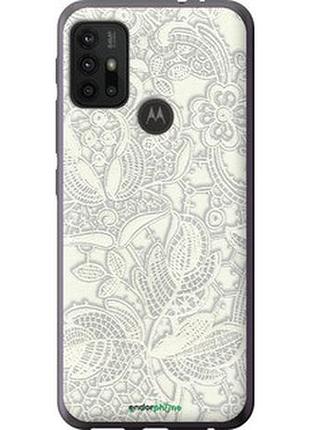 Чехол на motorola moto g30 белое кружево "4383u-2320-2448"
