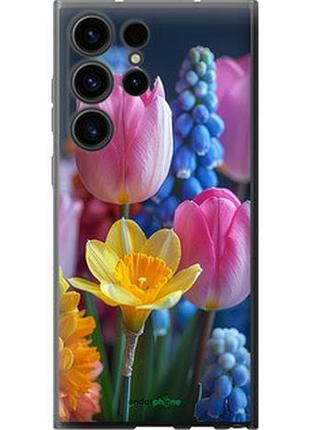 Чехол на samsung galaxy s23 ultra весенние цветы "6058u-2906-2448"