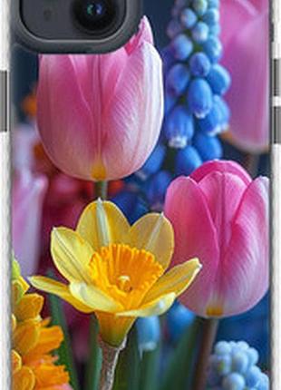Чохол на iphone 14 plus весняні квіти "6058pc-2645-2448"