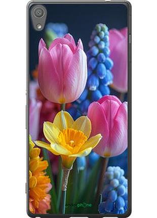 Чохол на sony xperia xa ultra dual f3212 весняні квіти "6058t-391-2448"