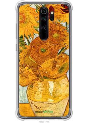 Чехол на xiaomi redmi note 8 pro винсент ван гог. подсолнухи "162sp-1783-2448"