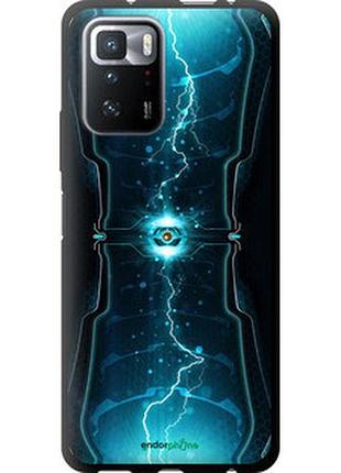 Чехол на xiaomi redmi note 10 pro 5g молнии в цилиндре "120b-3333-2448"