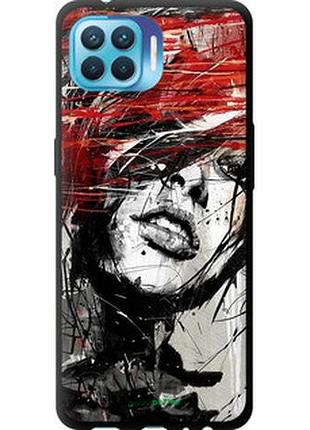 Чохол на oppo reno 4 lite обличчя дівчини "1162b-2099-2448"