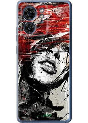 Чохол на motorola edge 40 обличчя дівчини "1162u-3335-2448"