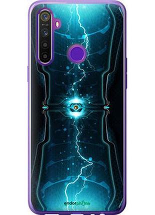 Чехол на realme 6i молнии в цилиндре "120t-2059-2448"