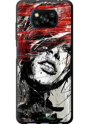 Чехол на xiaomi poco x3 pro лицо девушки "1162b-2938-2448"
