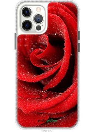 Чехол на iphone 12 pro красная роза "529pc-2052-2448"