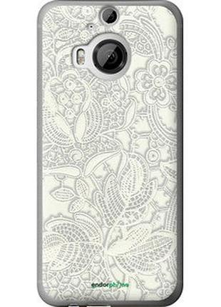 Чехол на htc one m9 plus белое кружево "4383u-134-2448"