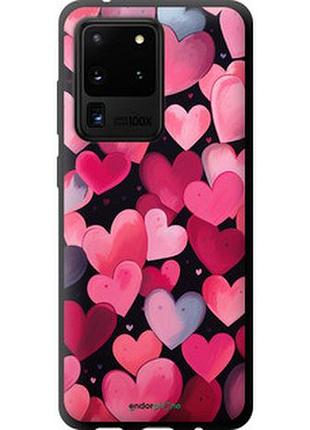 Чехол на samsung galaxy s20 ultra сердечки 4 "5662b-1831-2448"