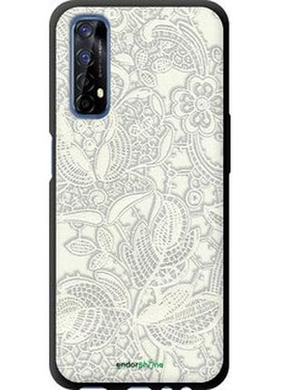 Чехол на realme 7 белое кружево "4383b-2081-2448"