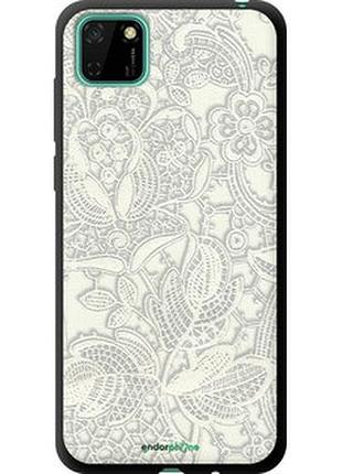 Чехол на huawei y5p белое кружево "4383b-1936-2448"