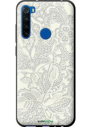 Чехол на xiaomi redmi note 8t белое кружево "4383b-1818-2448"