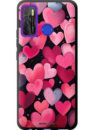 Чехол на tecno spark 5 pro kd7 сердечки 4 "5662b-2445-2448"