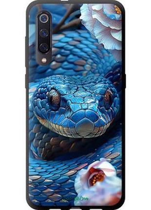 Чехол на xiaomi mi9 blue snake "6079b-1648-2448"