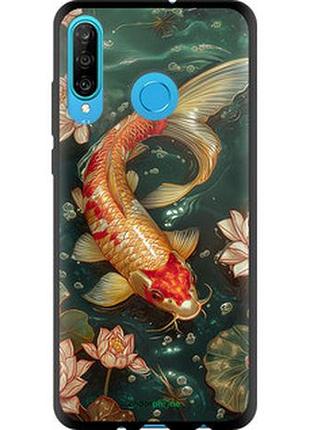Чехол на huawei p30 lite мелодия лотоса "6106b-1651-2448"