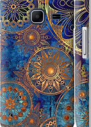 Чехол на samsung galaxy j1 mini j105h золотой узор "678m-258-2448"