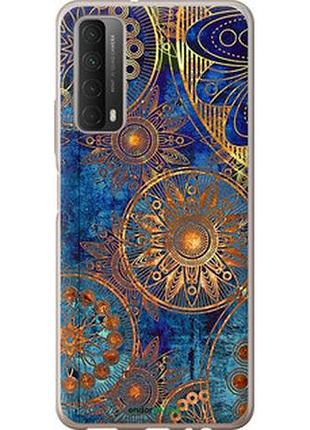 Чехол на huawei p smart 2021 золотой узор "678u-2100-2448"