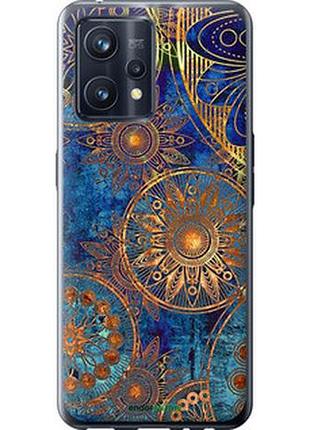 Чехол на realme 9 золотой узор "678u-2866-2448"