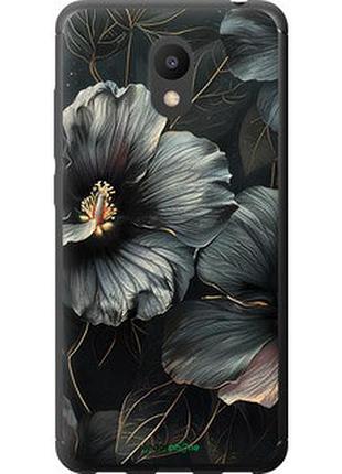 Чохол на meizu m6 чорні квіти "6031u-1349-2448"