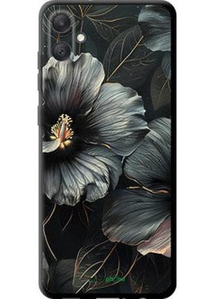 Чохол на samsung galaxy a05 чорні квіти "6031b-3355-2448"