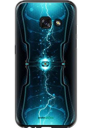 Чехол на samsung galaxy a3 (2017) молнии в цилиндре "120t-443-2448"