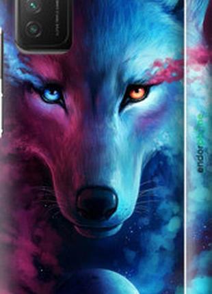 Чехол на xiaomi poco m3 арт-волк "3999m-2200-2448"
