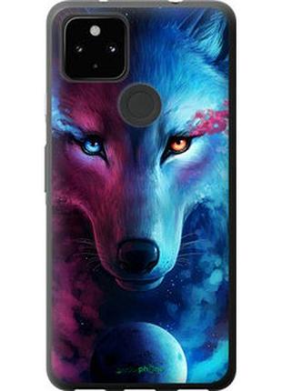 Чехол на google pixel 5a арт-волк "3999u-2286-2448"