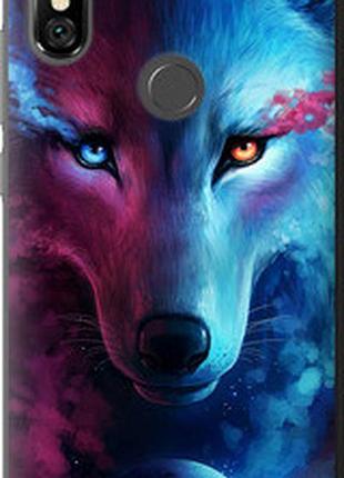 Чехол на xiaomi redmi note 6 pro арт-волк "3999u-1551-2448"