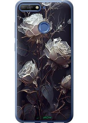 Чехол на huawei y6 prime 2018 розы 2 "5550u-1441-2448"