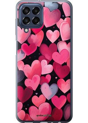 Чехол на samsung galaxy m33 m336b сердечки 4 "5662u-2633-2448"