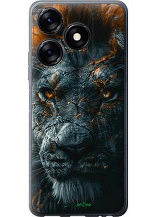 Чехол на tecno spark 10c пламенный лев "6153u-3116-2448"