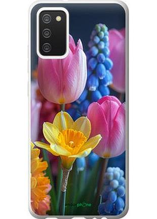 Чехол на samsung galaxy a02s a025f весенние цветы "6058t-2203-2448"