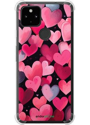Чехол на google pixel 5a сердечки 4 "5662sp-2286-2448"