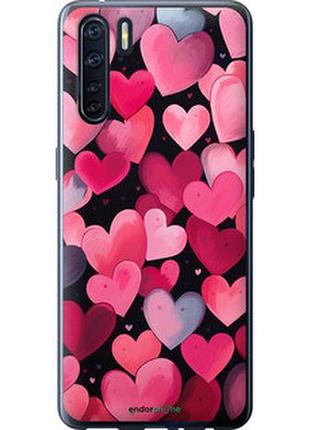 Чехол на oppo a91 сердечки 4 "5662t-1884-2448"