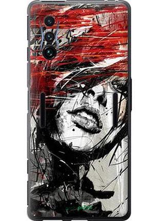 Чехол на xiaomi poco f4 gt лицо девушки "1162u-2958-2448"