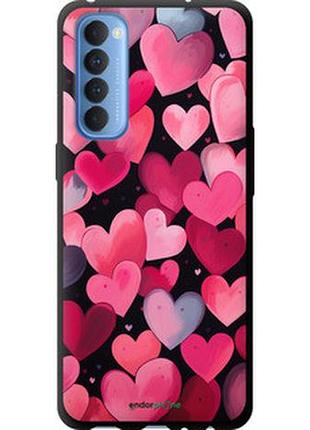 Чехол на oppo reno 4 pro сердечки 4 "5662b-2024-2448"