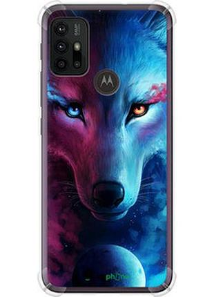 Чехол на motorola moto g10 арт-волк "3999sp-2319-2448"