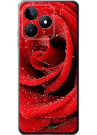 Чехол на realme c53 красная роза "529u-3128-2448"