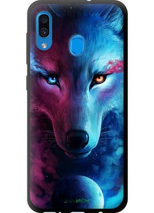 Чехол на samsung galaxy a20 2019 a205f арт-волк "3999b-1761-2448"