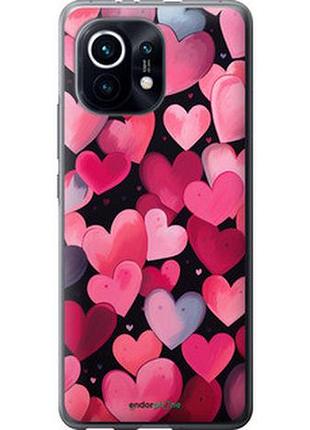 Чехол на xiaomi mi 11 сердечки 4 "5662t-2253-2448"